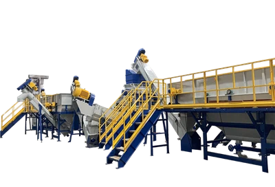 Linea di produzione di riciclaggio di plastica rigida